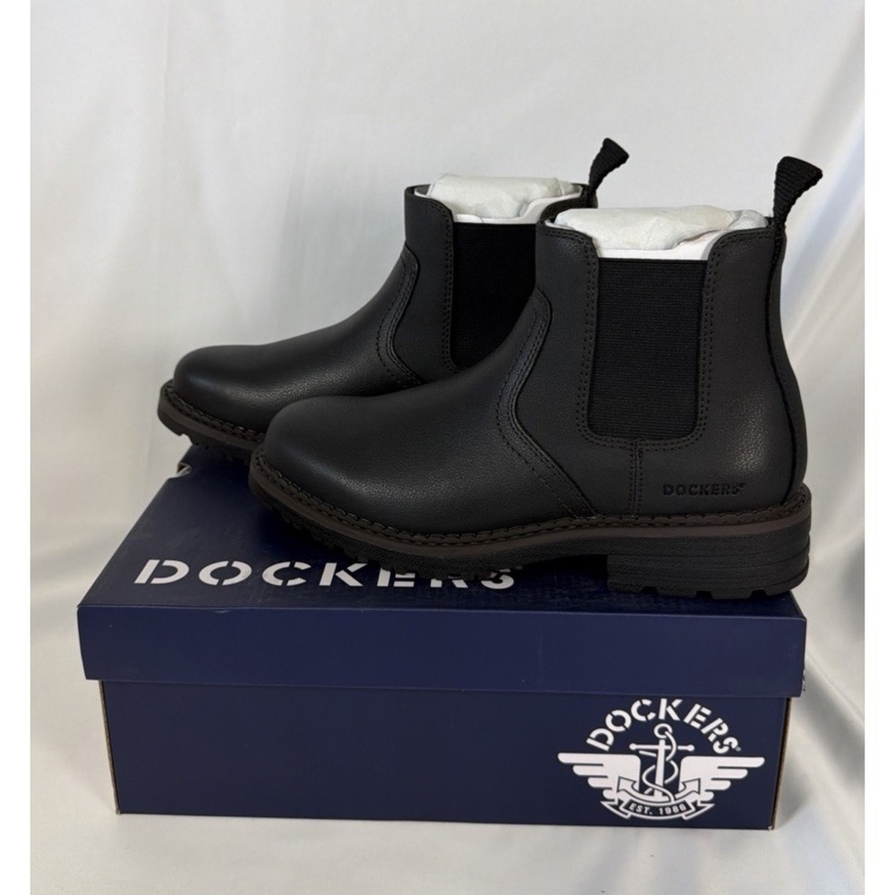 Dockers Mens Size 7 Truman Stain Defender Rugged Boot Black 90-38884
